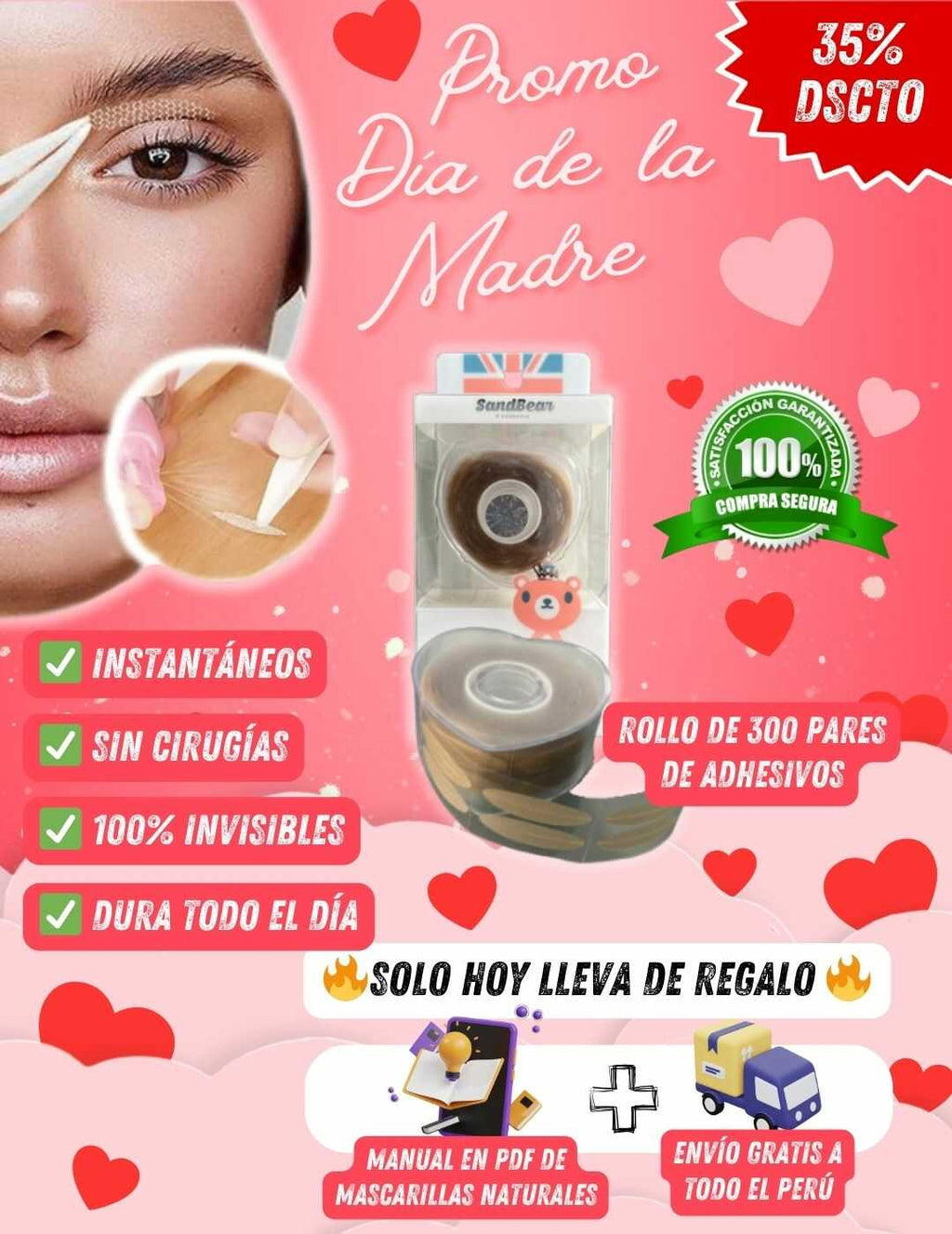 LEVANTA PÁRPADOS INVISIBLES