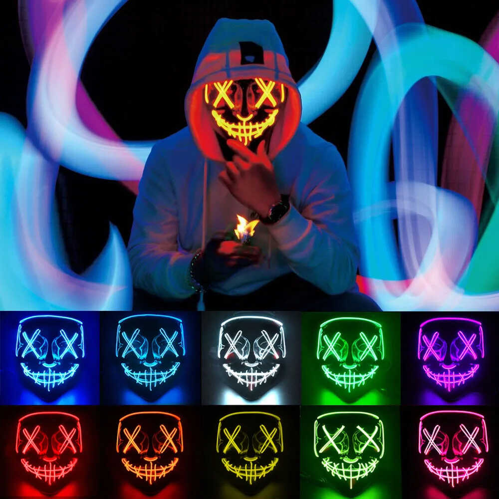 MÁSCARA LED HALLOWEEN 👺