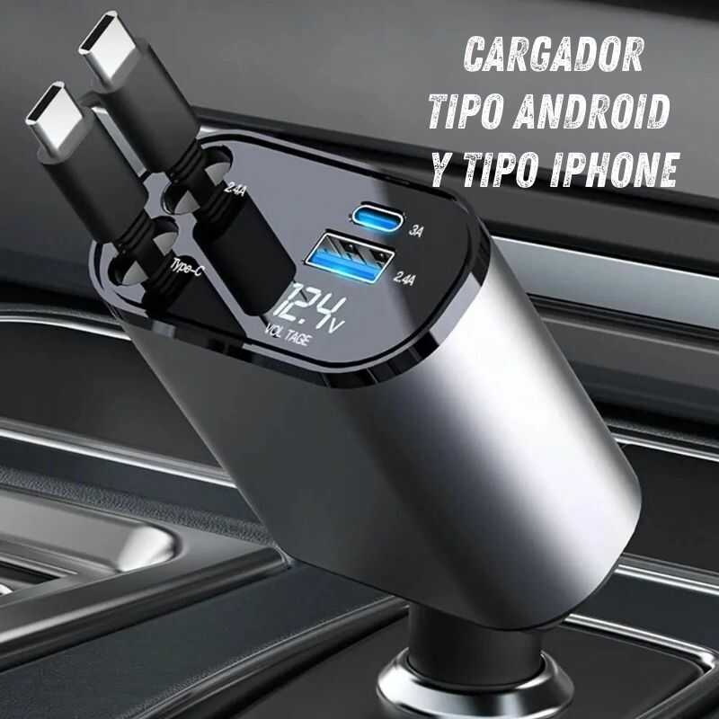 CARGADOR DE AUTO 4 EN 1