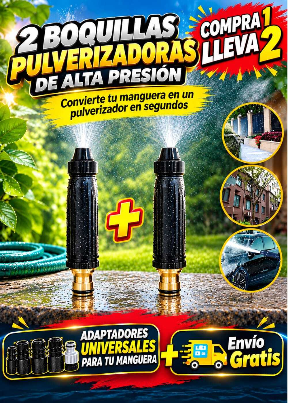 2 BOQUILLAS PULVERIZADORAS (AL PRECIO DE 1)