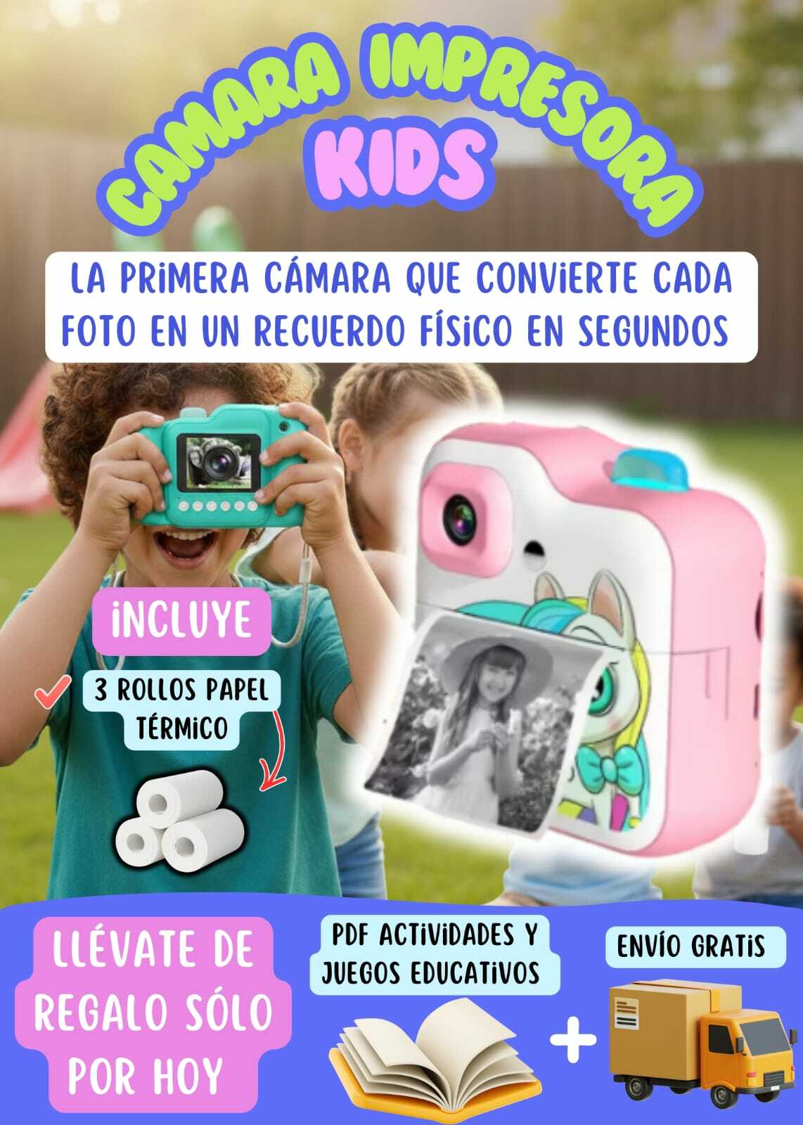 CAMARA IMPRESORA KIDS