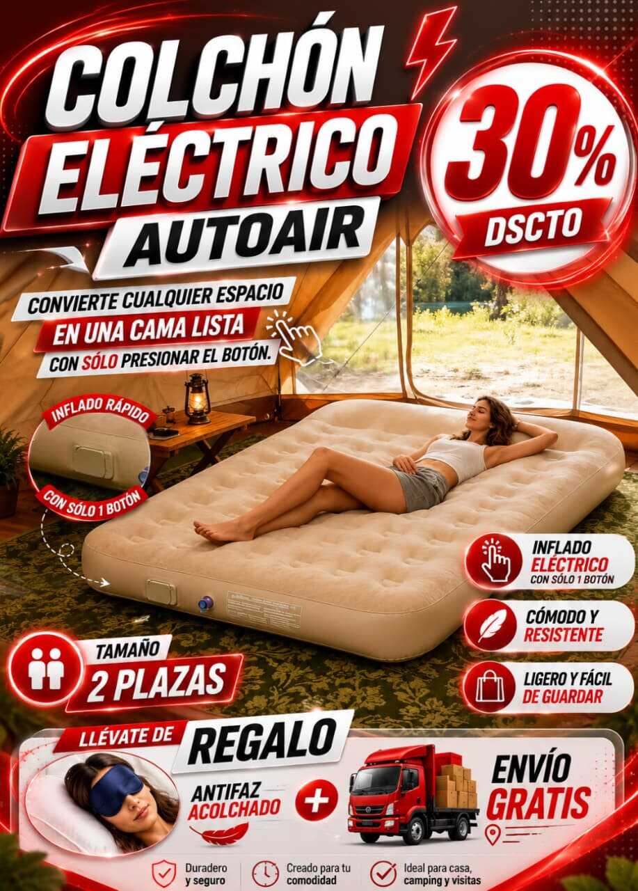 COLCHON ELÉCTRICO AUTOAIR 2 PLAZAS