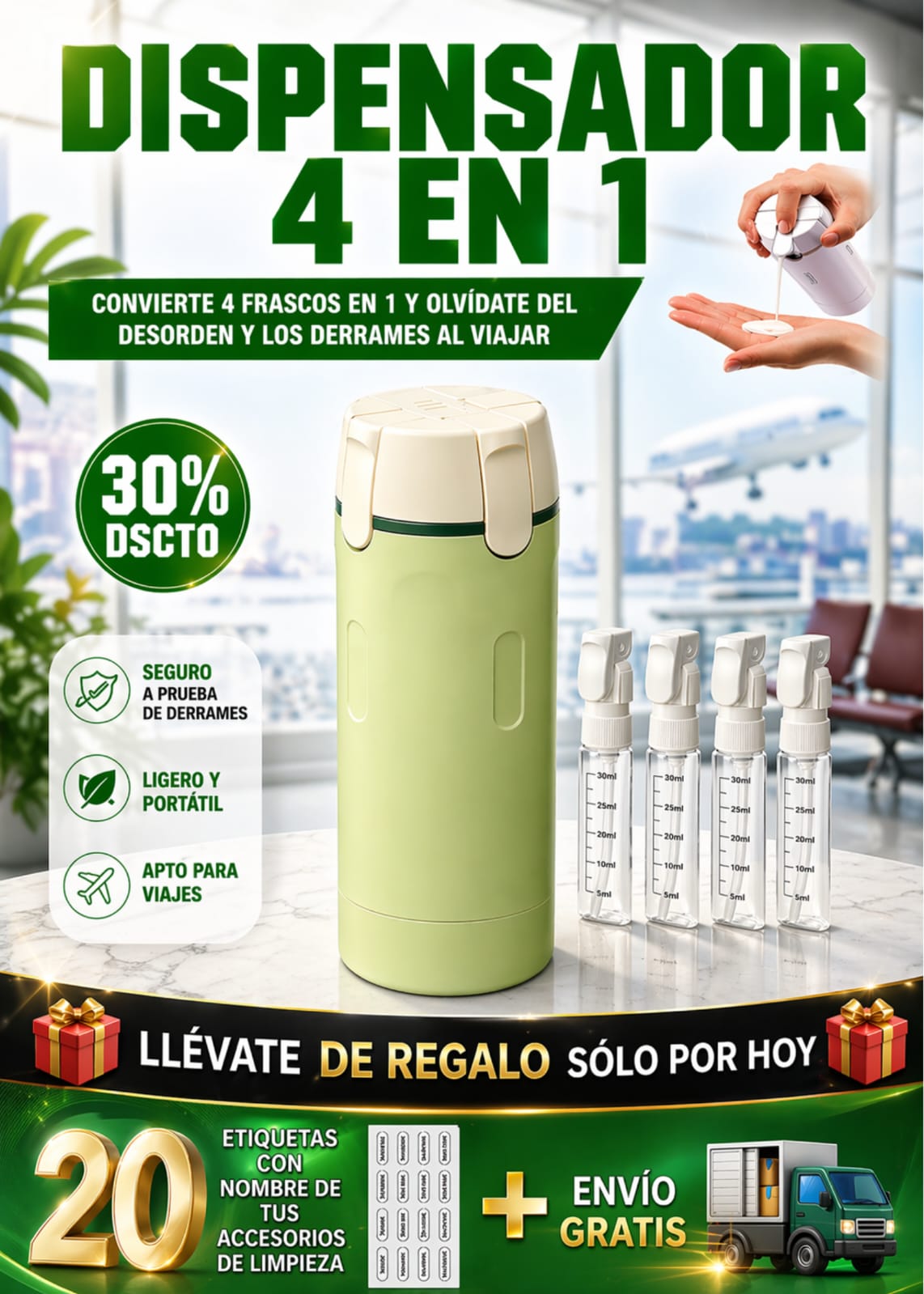 DISPENSADOR 4 EN 1
