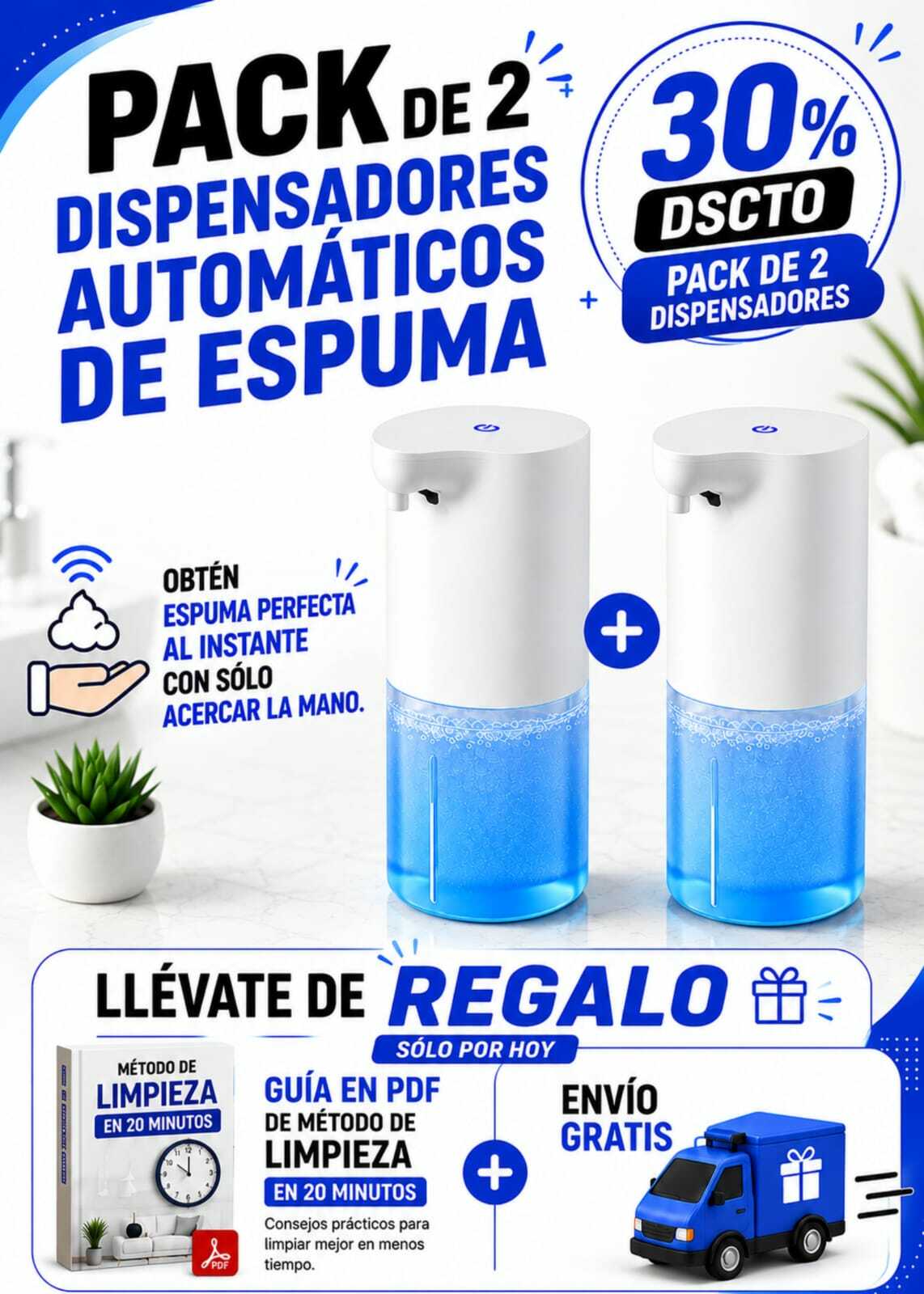 PACK DE 2 DISPENSADORES AUTOMÁTICOS