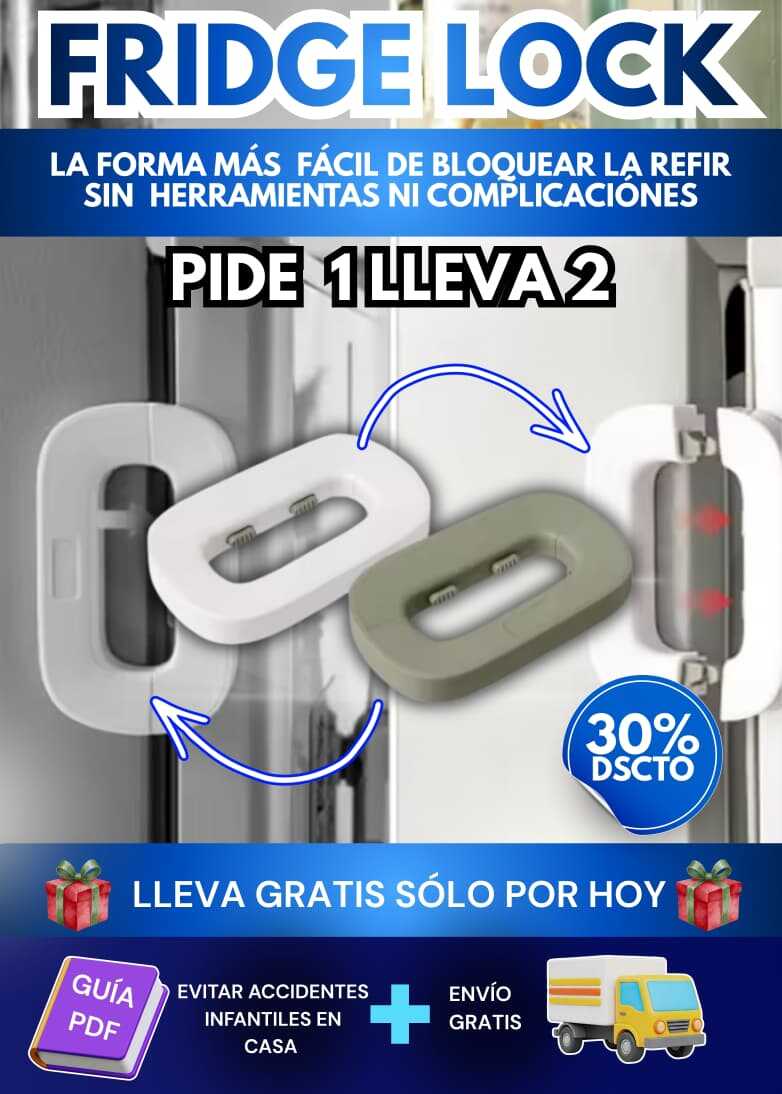 2 FRIDGE LOCK (AL PRECIO DE 1)