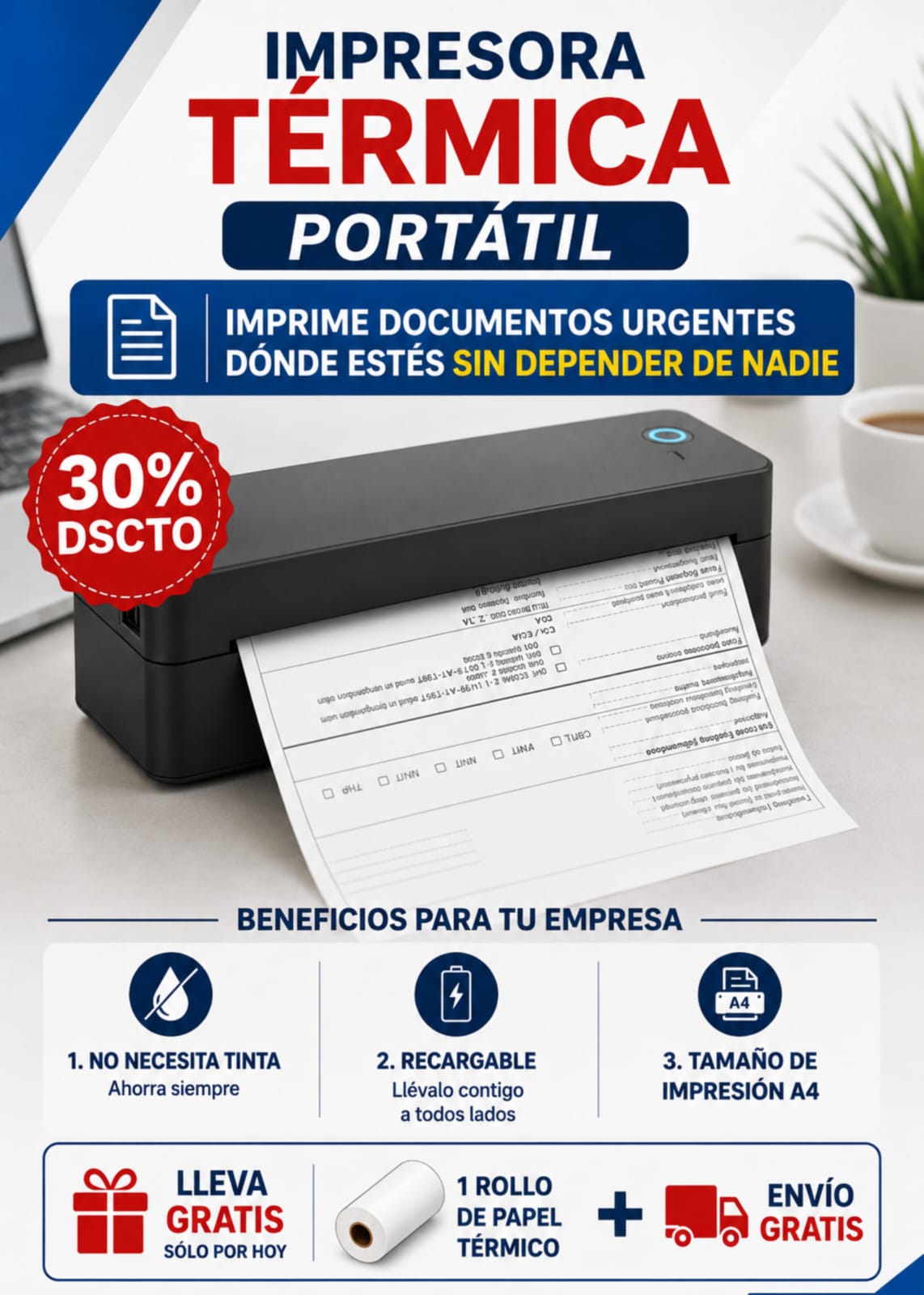 IMPRESORA TÉRMICA PORTÁTIL