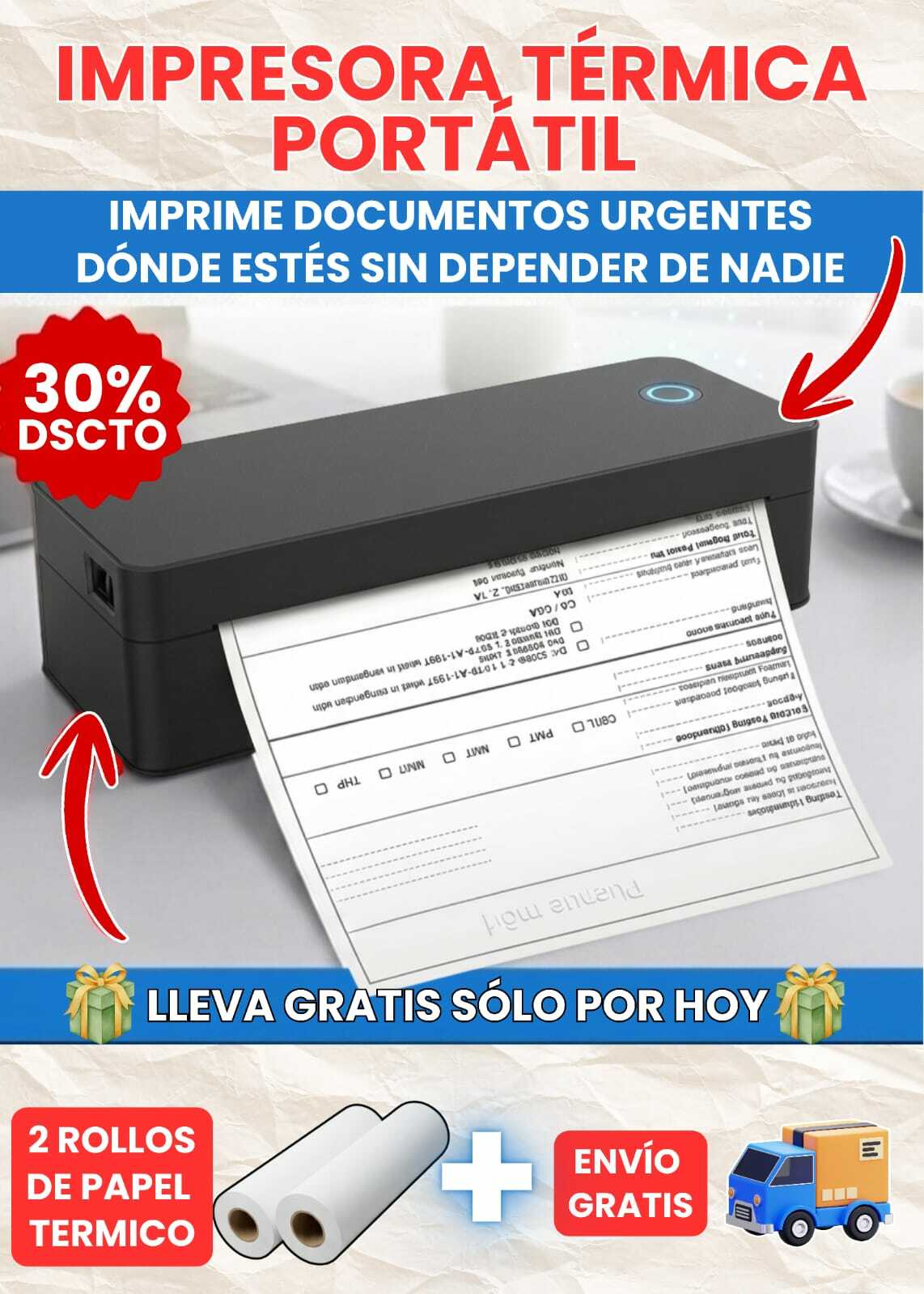 IMPRESORA TÉRMICA PORTÁTIL