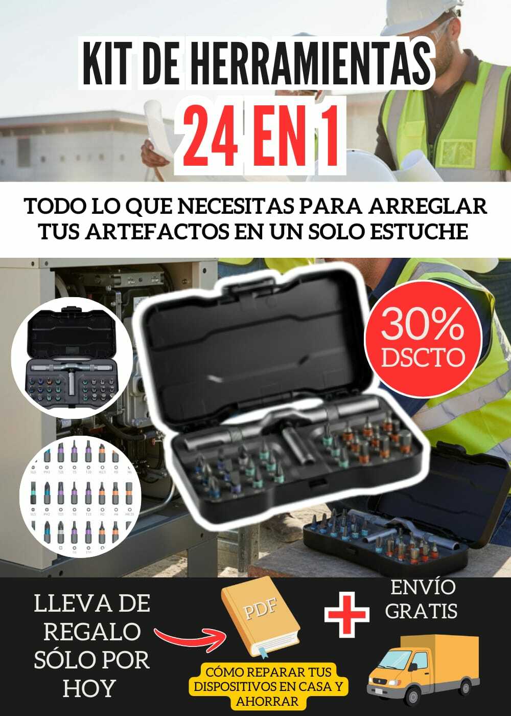 KIT DE HERRAMIENTAS 24 EN 1