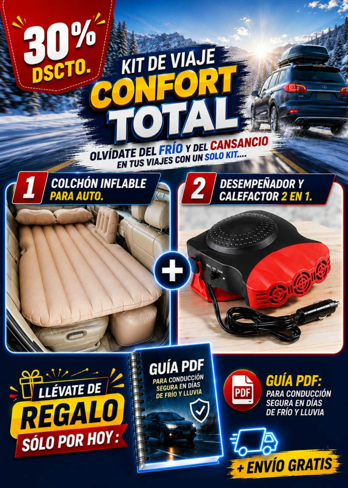 KIT DE VIAJE CONFORT TOTAL