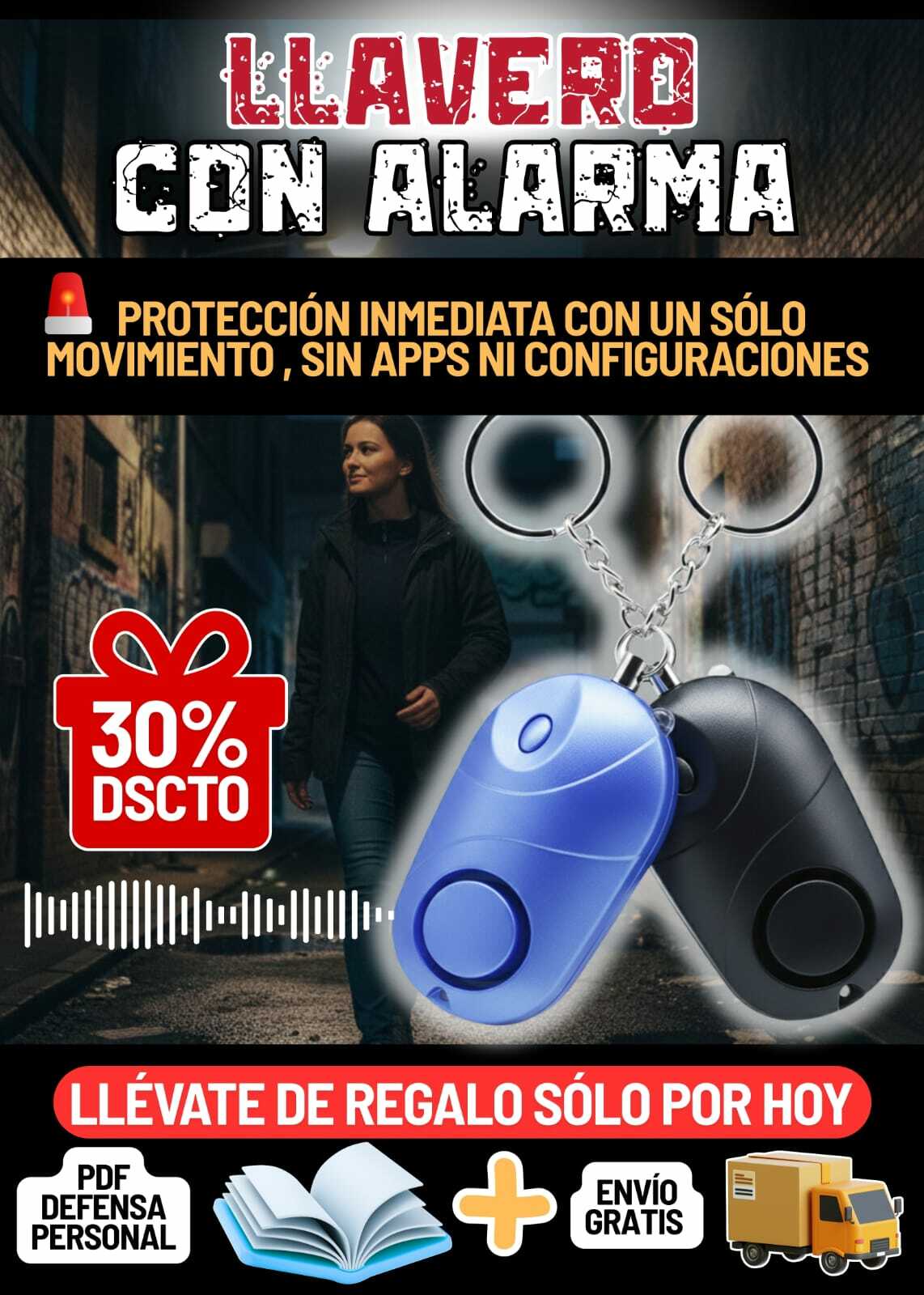 LLAVERO CON ALARMA